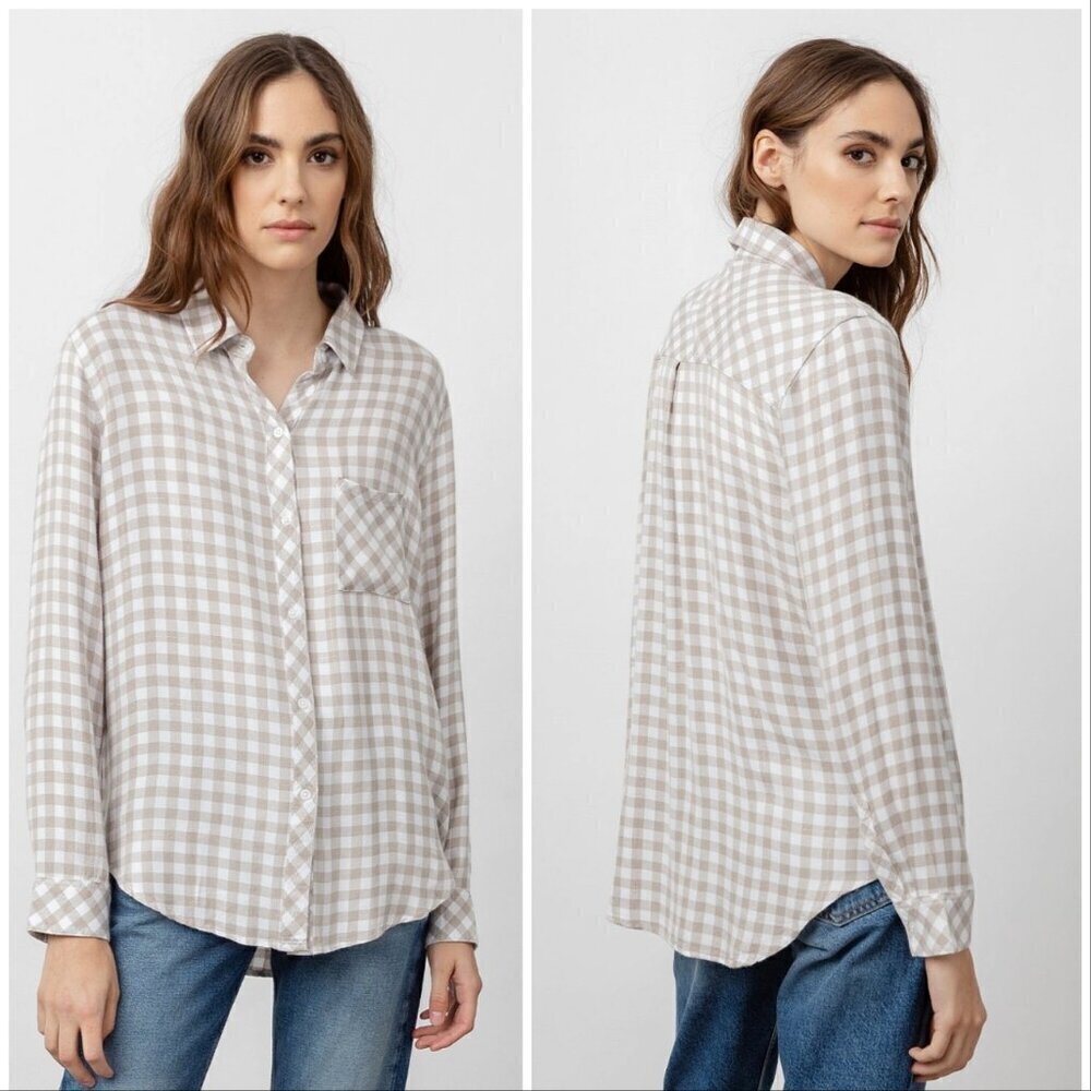 Rails Hunter Powder Wheat Button Up Shirt